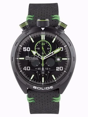 Mondia Italy Bolide Skull Men's Watch Green MI-789-BK-BKGR-CP Sports Watch for Men/Women Budget Sports Watch Luxury Sports Watch