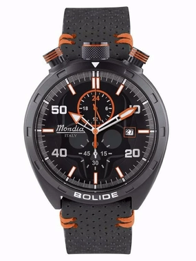 Mondia Italy Bolide Skull Men's Watch Orange MI-789-BK-BKOR-CP Sports Watch for Men/Women Budget Sports Watch Luxury Sports Watch