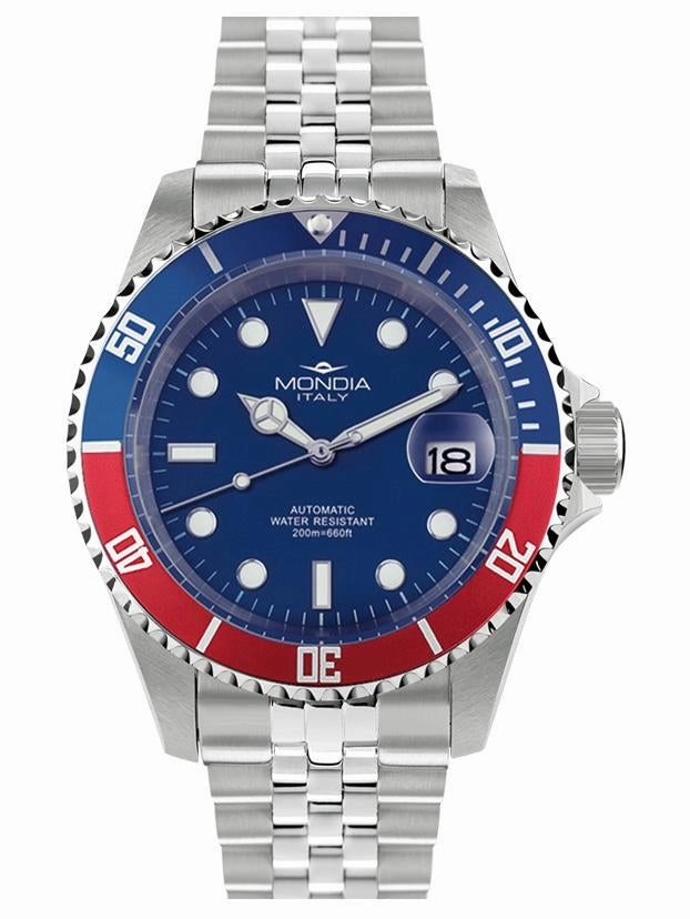 Mondia Madison Automatic - Men's Watch - MI-786-SSBLRD-BL-GB Sports Watch for Men/Women Budget Sports Watch Luxury Sports Watch