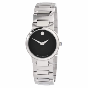 Movado Women's Quartz Watch - Temo Black Dial Stainless Steel Case Bracelet | 0607295 Luxury Quartz Watch Quartz Watch Sale