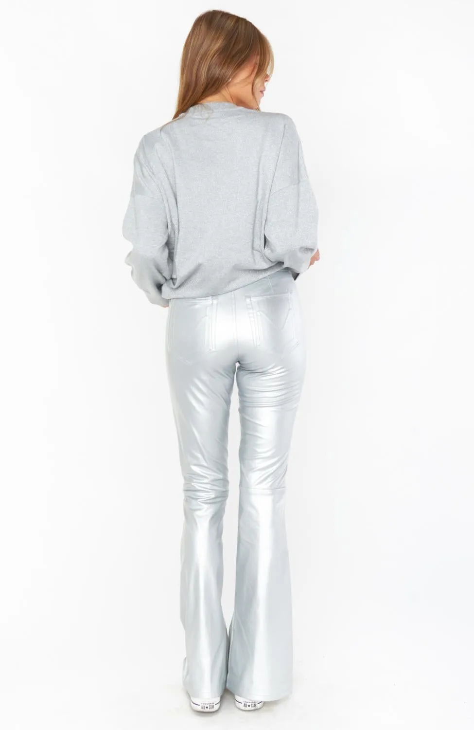 Nashville Pull On Flare Pant In Silver