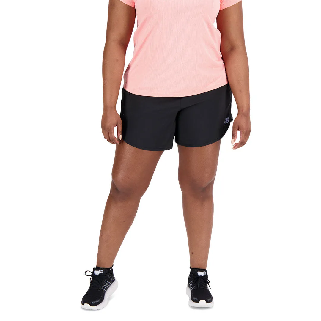New Balance - Women's Accelerate 5" Shorts (WS23228 BK)