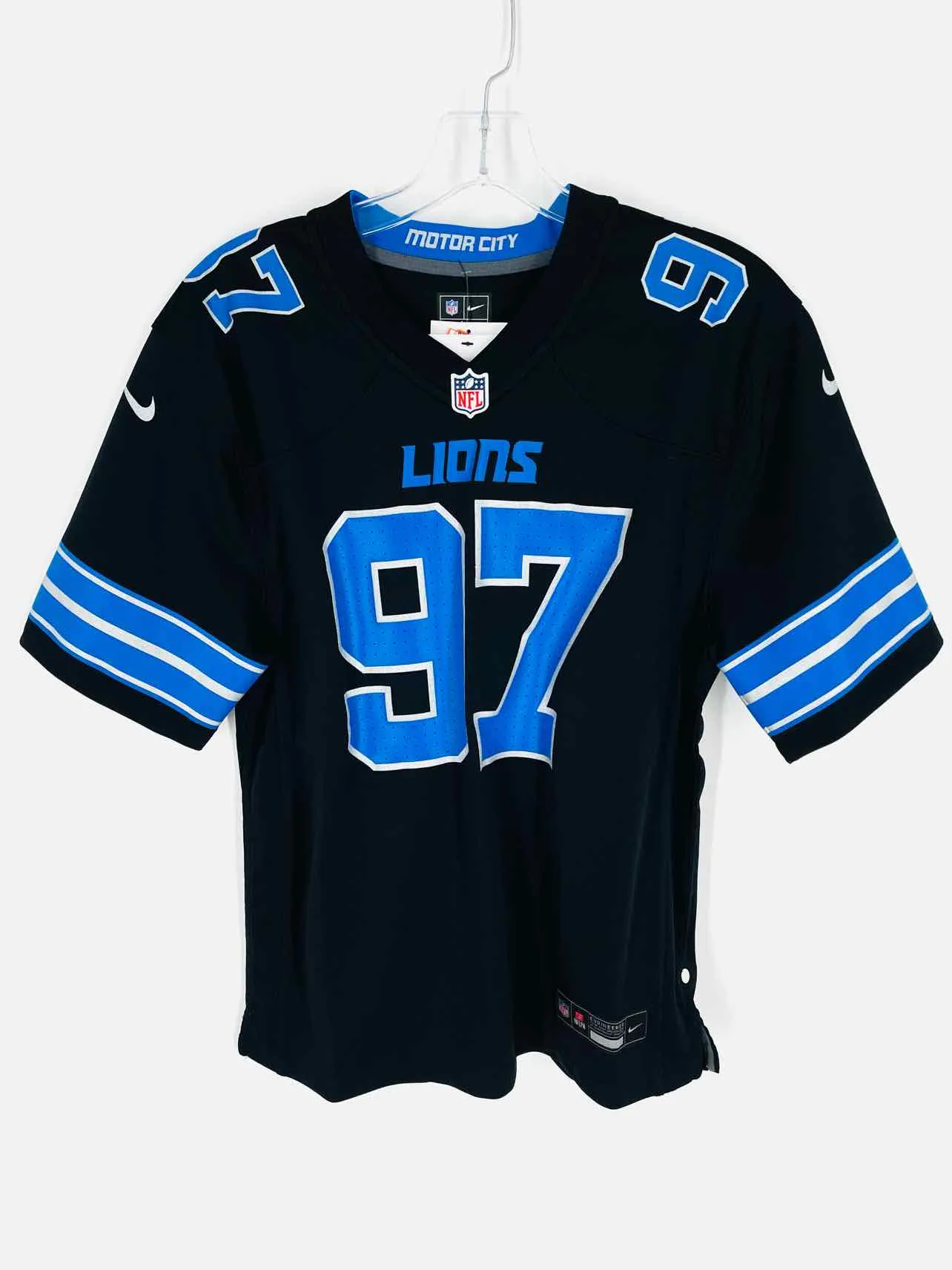 NFL Size L Bk/Bl/Wh NEW Tops Jersey