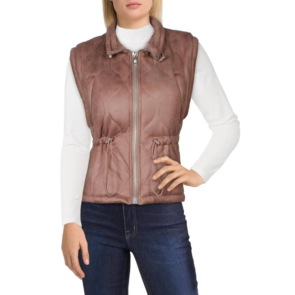 Nightshade Womens Quilted Layering Outerwear Vest