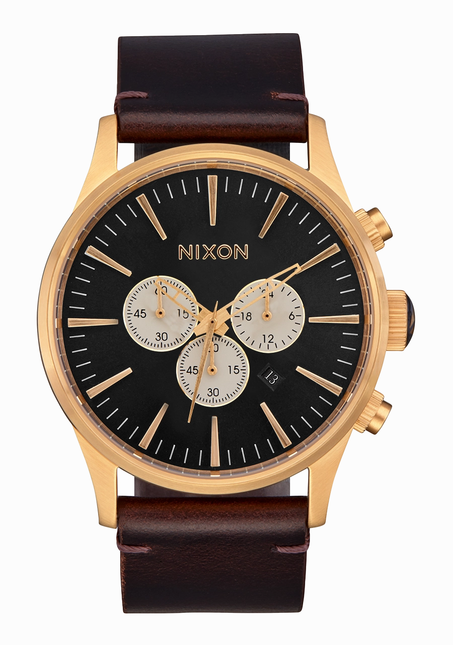 Nixon Sentry Chrono Leather Black Dial Mens Watch A405-5033-00,quartz watch, quartz watches for men, quartz watches for women, best quartz watch, minimalist quartz watch, luxury quartz watch, waterproof quartz watch,analog quartz watch, digital quartz watc