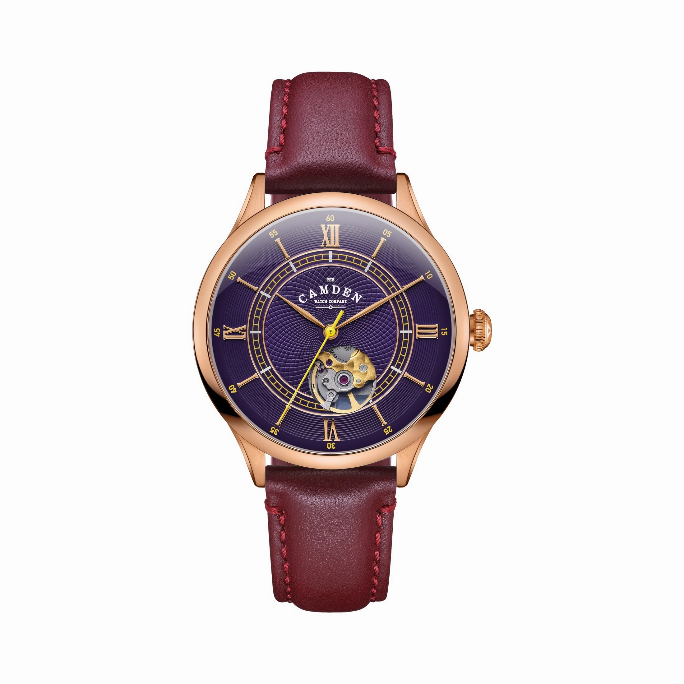 No.274 Open Heart Rose gold, purple and oxblood,women's watches,ladies watch,elegant women's watch, minimalist women??s watch,fashion watch for women, classic watch for women,waterproof women??s watch,women's watch for work, women's watch for gift, wed