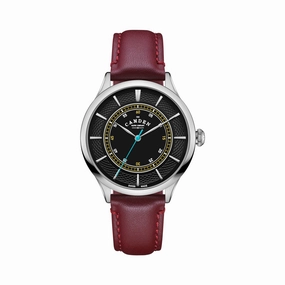 No.274 Steel, black and oxblood,women's watches,ladies watch,elegant women's watch, minimalist women??s watch,fashion watch for women, classic watch for women,waterproof women??s watch,women's watch for work, women's watch for gift, wedding watch for b