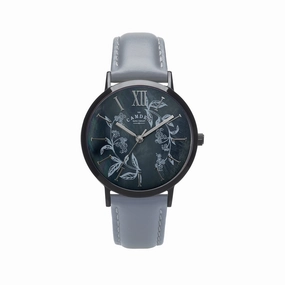 No.27 Camden x Rebecca Vincent "Forget-me-not" Grey Strap,women's watches,ladies watch,elegant women's watch, minimalist women??s watch,fashion watch for women, classic watch for women,waterproof women??s watch,women's watch for work, women's