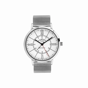 No.27 GMT Steel and Mesh,women's watches,ladies watch,elegant women's watch, minimalist women??s watch,fashion watch for women, classic watch for women,waterproof women??s watch,women's watch for work, women's watch for gift, wedding watch for bride, a