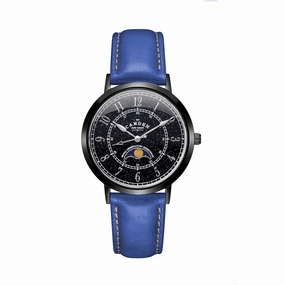No.27 Moonphase Black, Black and Navy,women's watches,ladies watch,elegant women's watch, minimalist women??s watch,fashion watch for women, classic watch for women,waterproof women??s watch,women's watch for work, women's watch for gift, wedding watch