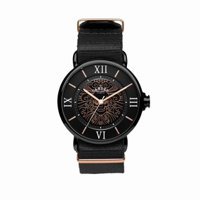 No.88 Memento Mori Black Nylon,women's watches,ladies watch,elegant women's watch, minimalist women??s watch,fashion watch for women, classic watch for women,waterproof women??s watch,women's watch for work, women's watch for gift, wedding watch for br