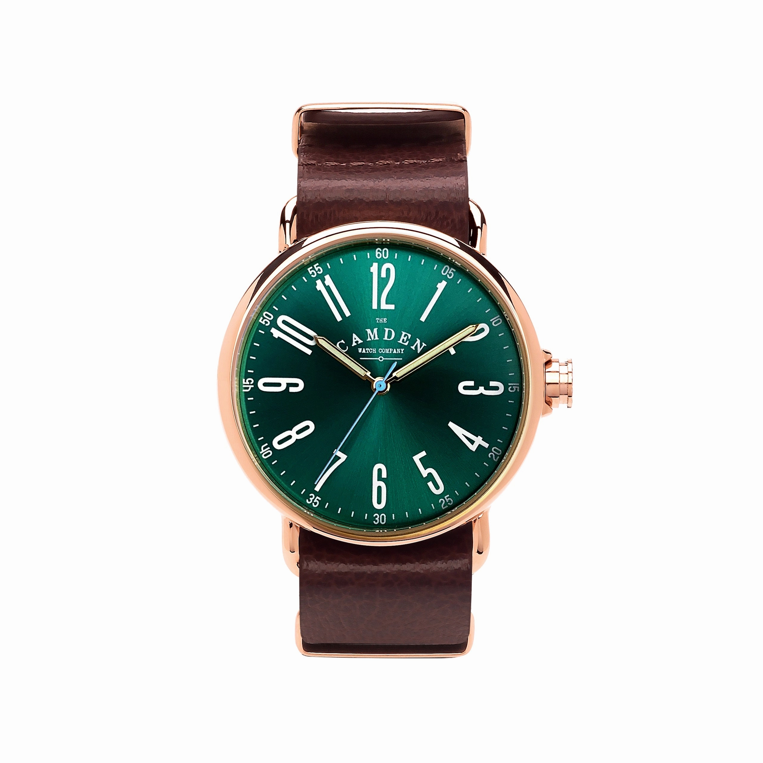 No.88 Rose Gold, Green and Brown Leather,women's watches,ladies watch,elegant women's watch, minimalist women??s watch,fashion watch for women, classic watch for women,waterproof women??s watch,women's watch for work, women's watch for gift, wedding wa
