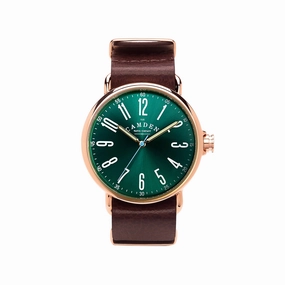 No.88 Rose Gold, Green and Brown Leather,women's watches,ladies watch,elegant women's watch, minimalist women??s watch,fashion watch for women, classic watch for women,waterproof women??s watch,women's watch for work, women's watch for gift, wedding wa