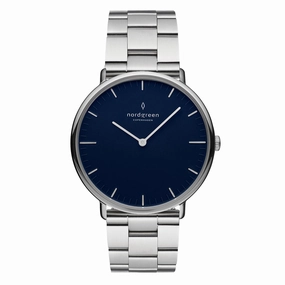 Nordgreen Native 40mm Navy Silver Watch 