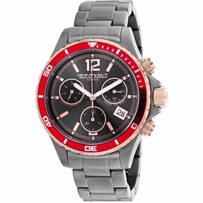 Oceanaut Men's Watch - Baltica Black Dial Plated Stainless Steel Bracelet | OC0530 