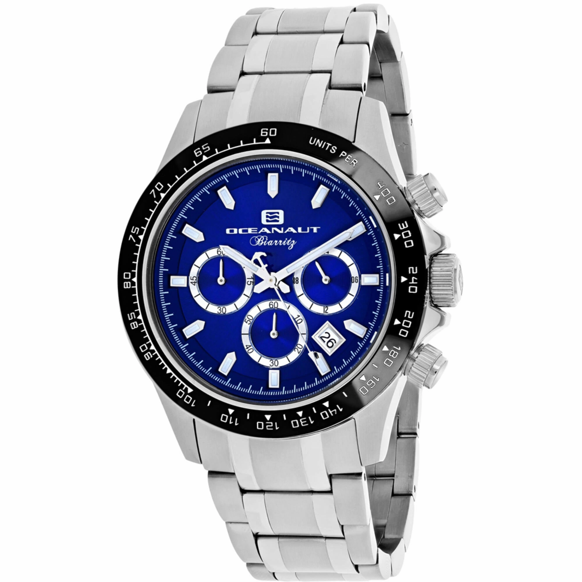 Oceanaut Men's Watch - Biarritz Quartz Blue Dial Stainless Steel Bracelet | OC6113 