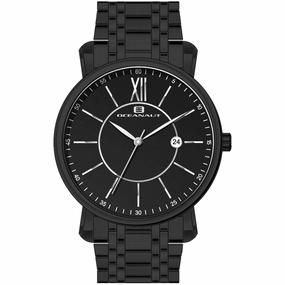 Oceanaut Men's Watch - Expedition Black Plated Stainless Steel Bracelet | OC4988 
