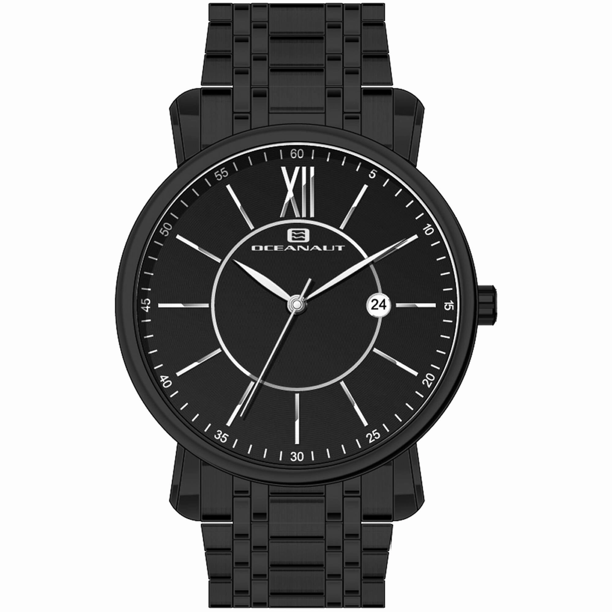 Oceanaut Men's Watch - Expedition Black Plated Stainless Steel Bracelet | OC4988 