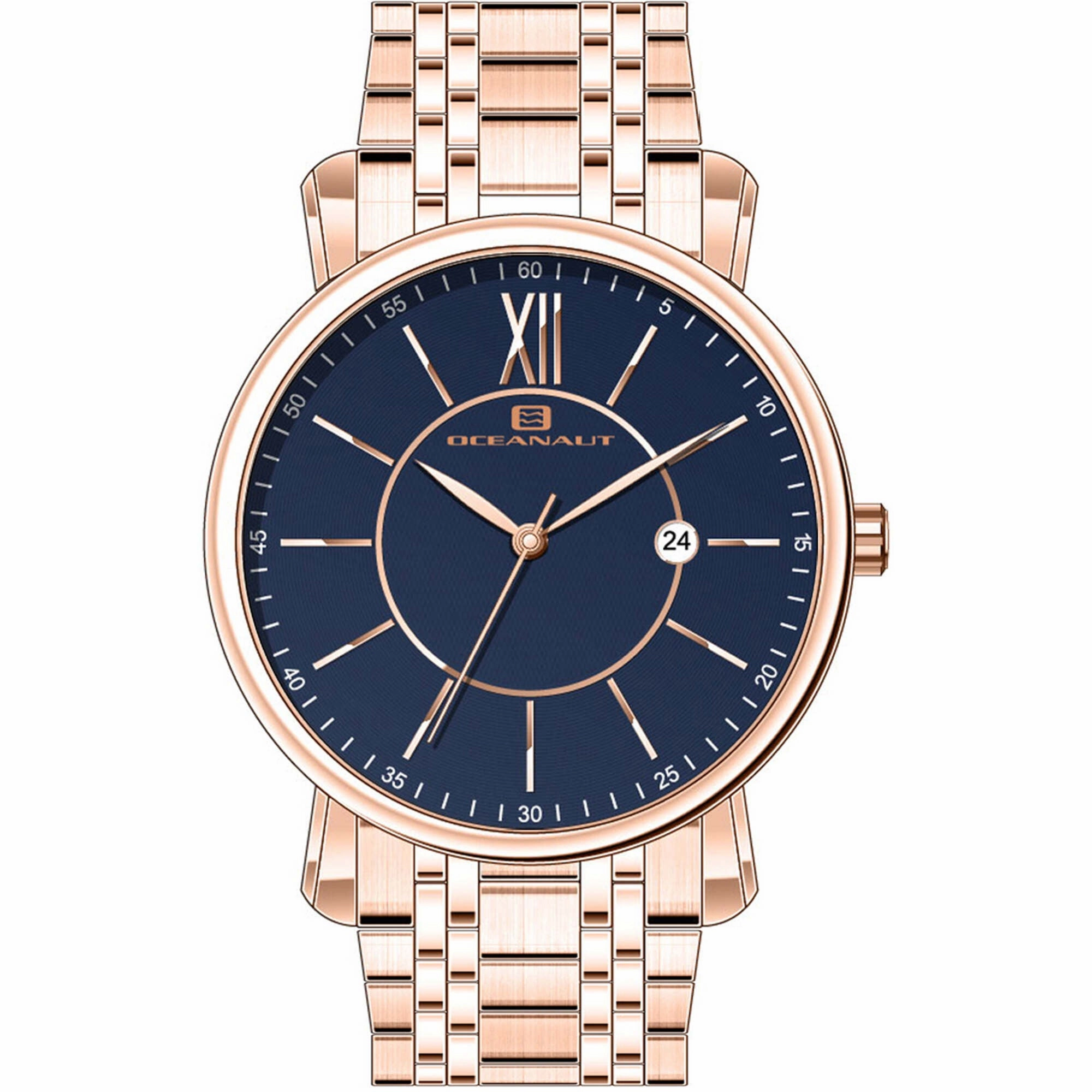 Oceanaut Men's Watch - Expedition Blue Dial Plated Stainless Steel Bracelet | OC4986 