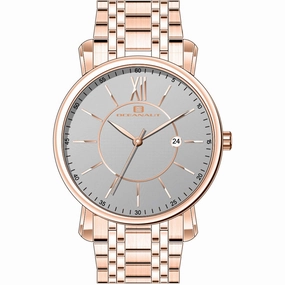 Oceanaut Men's Watch - Expedition Grey Dial Plated Stainless Steel Bracelet | OC4987 