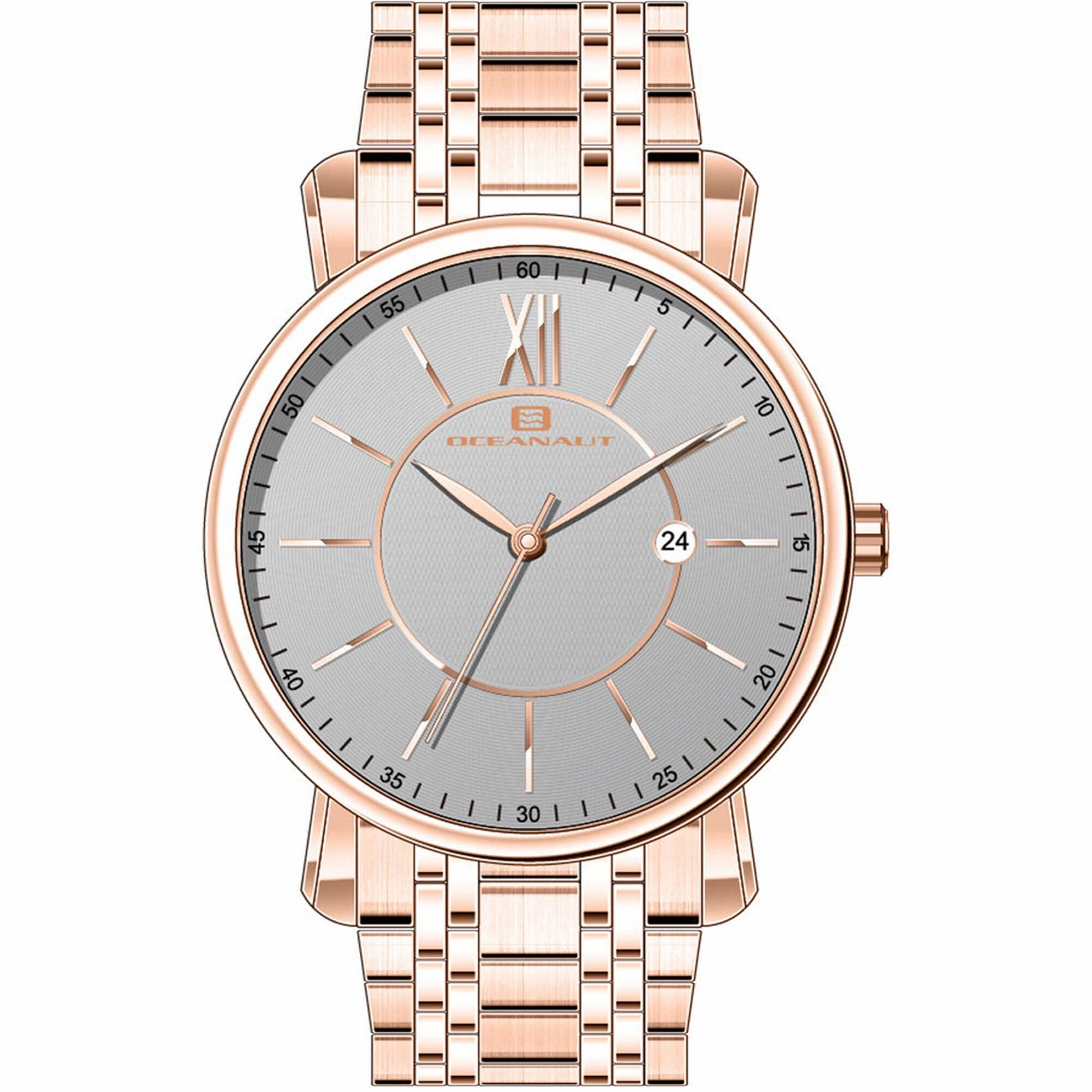 Oceanaut Men's Watch - Expedition Grey Dial Plated Stainless Steel Bracelet | OC4987 