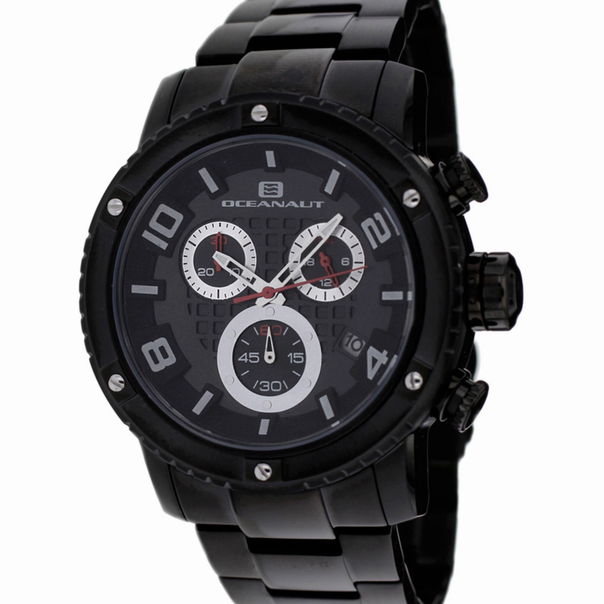 Oceanaut Men's Watch - Impulse Black Dial Plated Stainless Steel Bracelet | OC3124 Luxury Quartz Watch Quartz Watch Sale