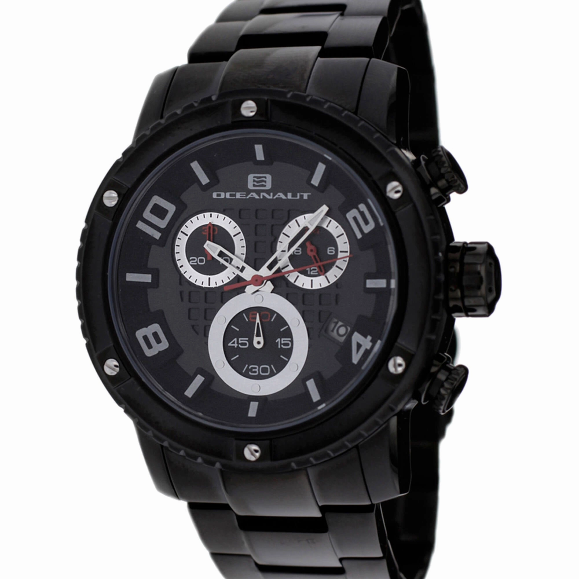 Oceanaut Men's Watch - Impulse Black Dial Plated Stainless Steel Bracelet | OC3124 