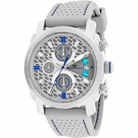 Oceanaut Men's Watch - Kryptonite Silver Tone Case Grey Dial Rubber Strap | OC2325 