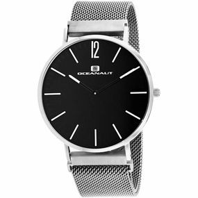 Oceanaut Men's Watch - Magnete Quartz Black Dial Stainless Steel Bracelet | OC0101 