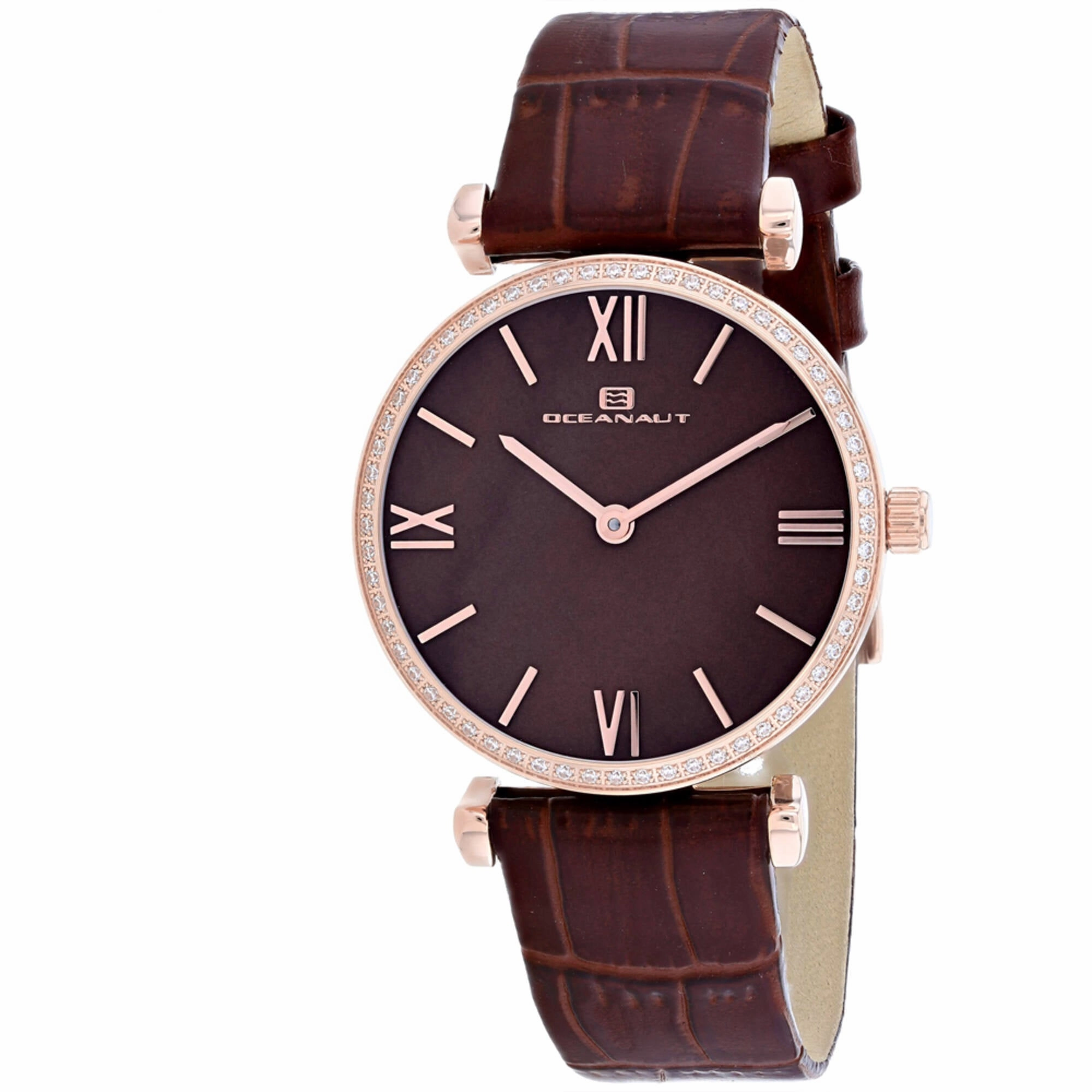 Oceanaut Women's Watch - Harmony Brown Mother of Pearl Dial Leather Strap | OC3216 Luxury Quartz Watch Quartz Watch Sale