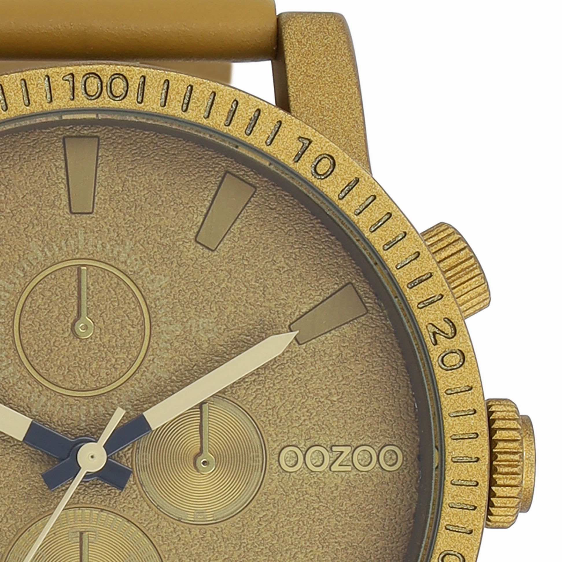 Olive green OOZOO watch with leather strap - C11217