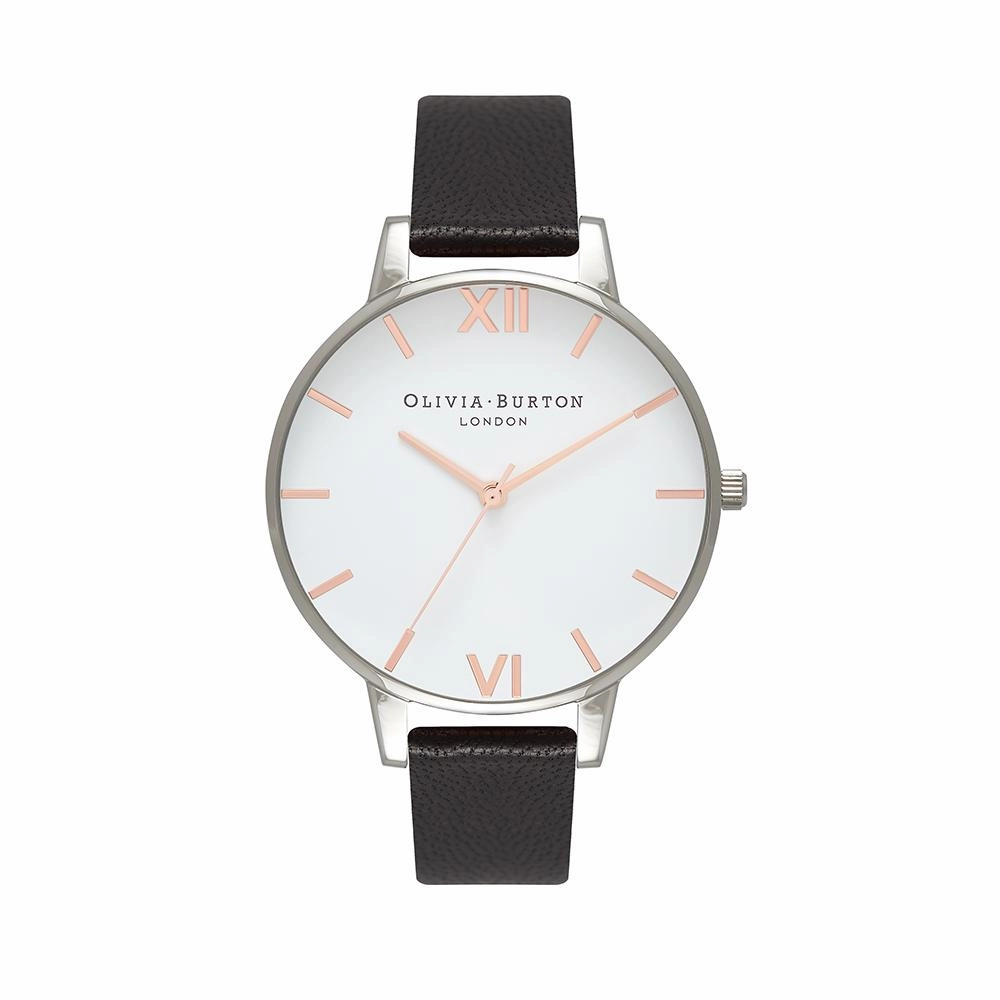 Olivia Burton White Dial Silver Watch - Silver 