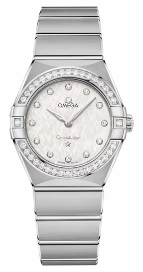 Omega Constellation Stainless Steel Silver Dial Diamonds Quartz Womens Watch 131.15.28.60.52.001 Women??s luxury watches Affordable women watches