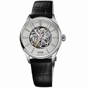 Oris Women's Automatic Watch - Artelier Black Leather Strap | 01 560 7724 4051LS,automatic watch,automatic watches for men,automatic watches for women,luxury automatic watch,minimalist automatic watch,dress automatic watch,vintage automatic watch,automati