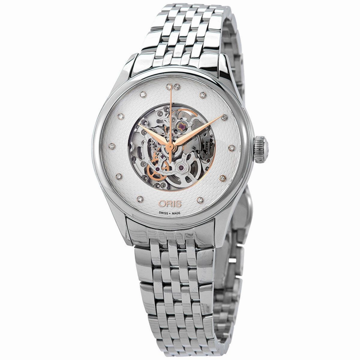 Oris Women's Automatic Watch - Artelier Silver Steel Bracelet | 01 560 7724 4031MB,automatic watch,automatic watches for men,automatic watches for women,luxury automatic watch,minimalist automatic watch,dress automatic watch,vintage automatic watch,automa