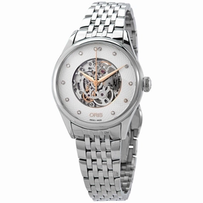 Oris Women's Automatic Watch - Artelier Silver Steel Bracelet | 01 560 7724 4031MB,automatic watch,automatic watches for men,automatic watches for women,luxury automatic watch,minimalist automatic watch,dress automatic watch,vintage automatic watch,automa