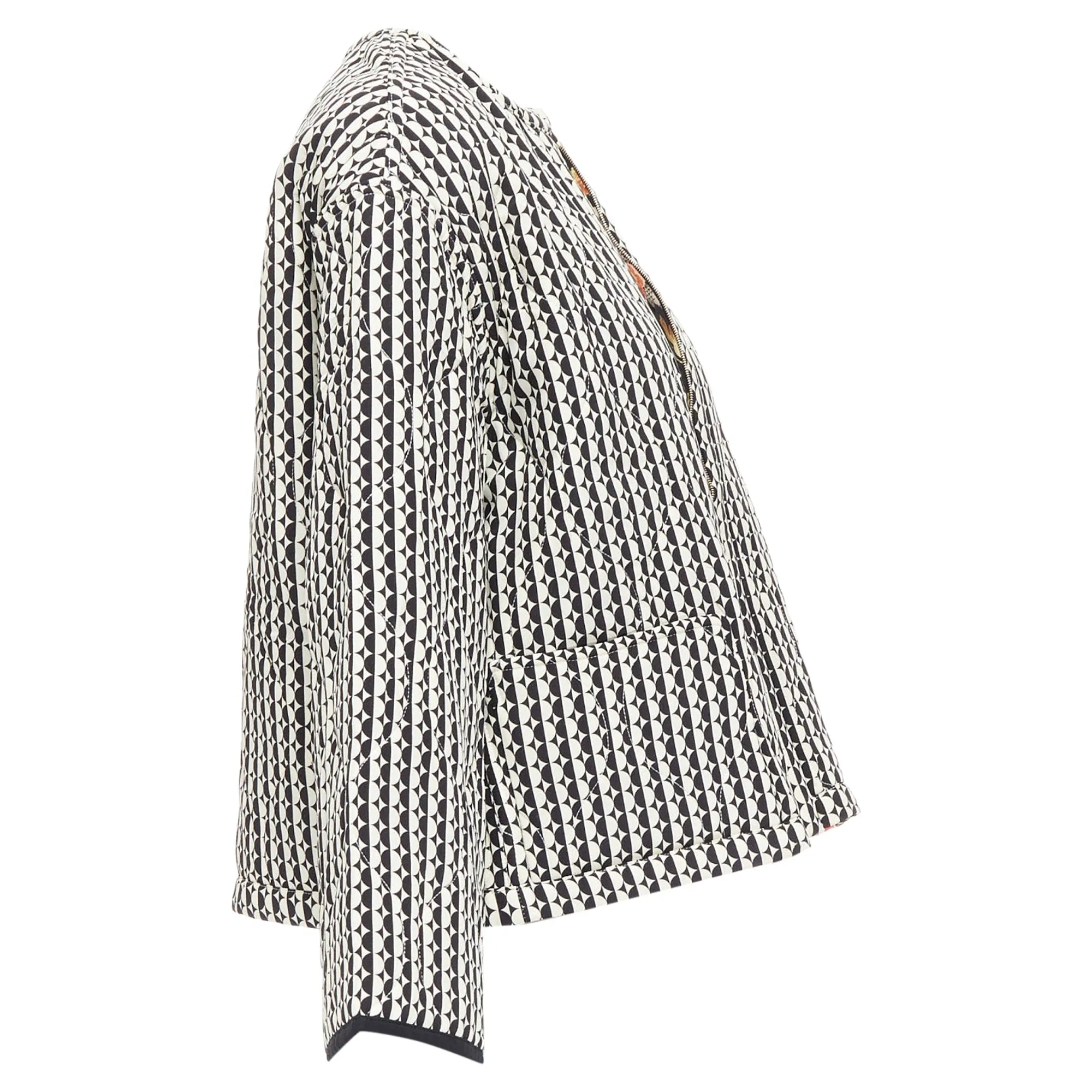 Oscar De La Renta Reversible Silk Padded Coat