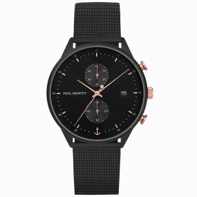Paul Hewitt Black Sunray Mesh Watch 