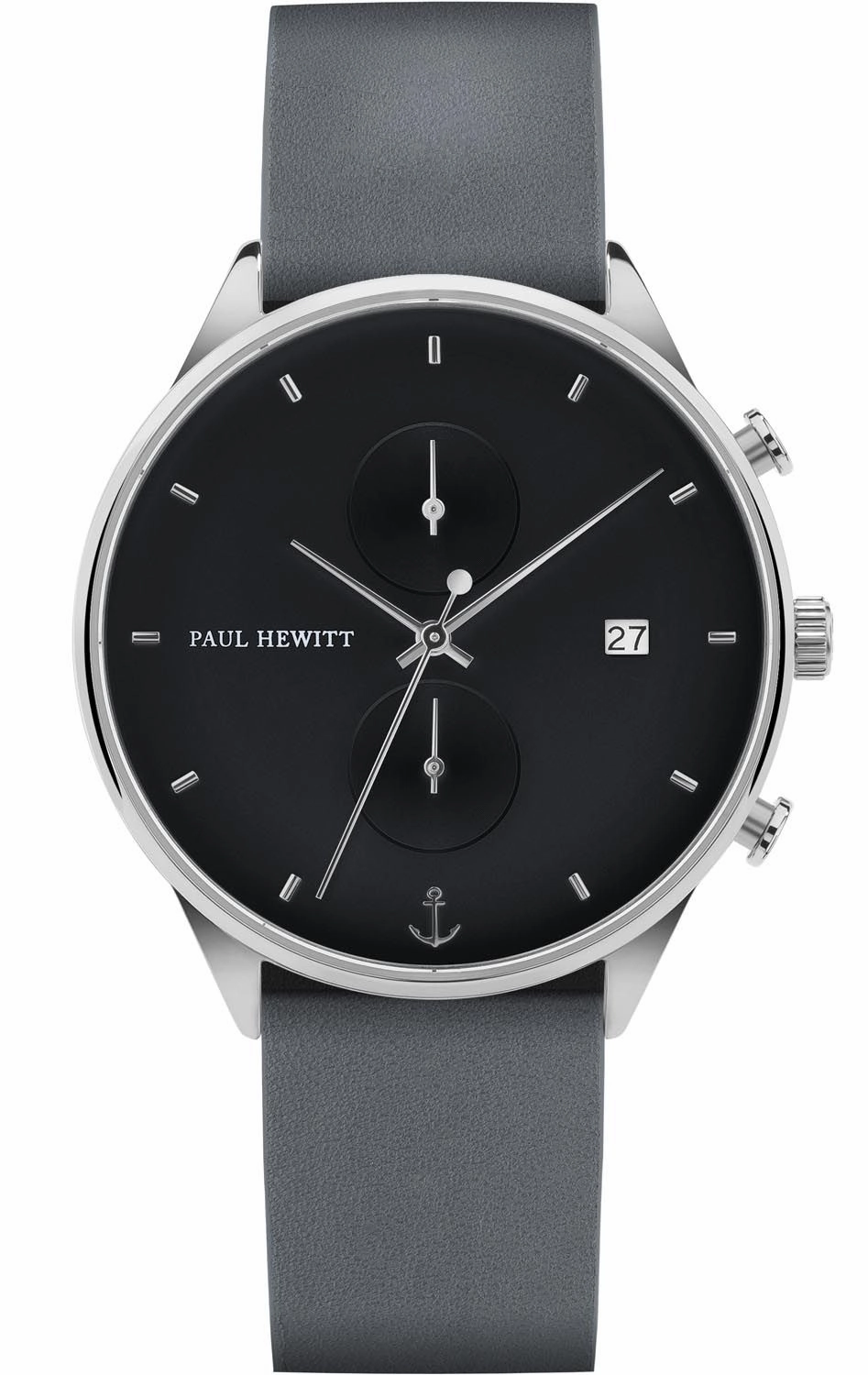 Paul Hewitt Chrono Midnight Ocean Silver Watch 