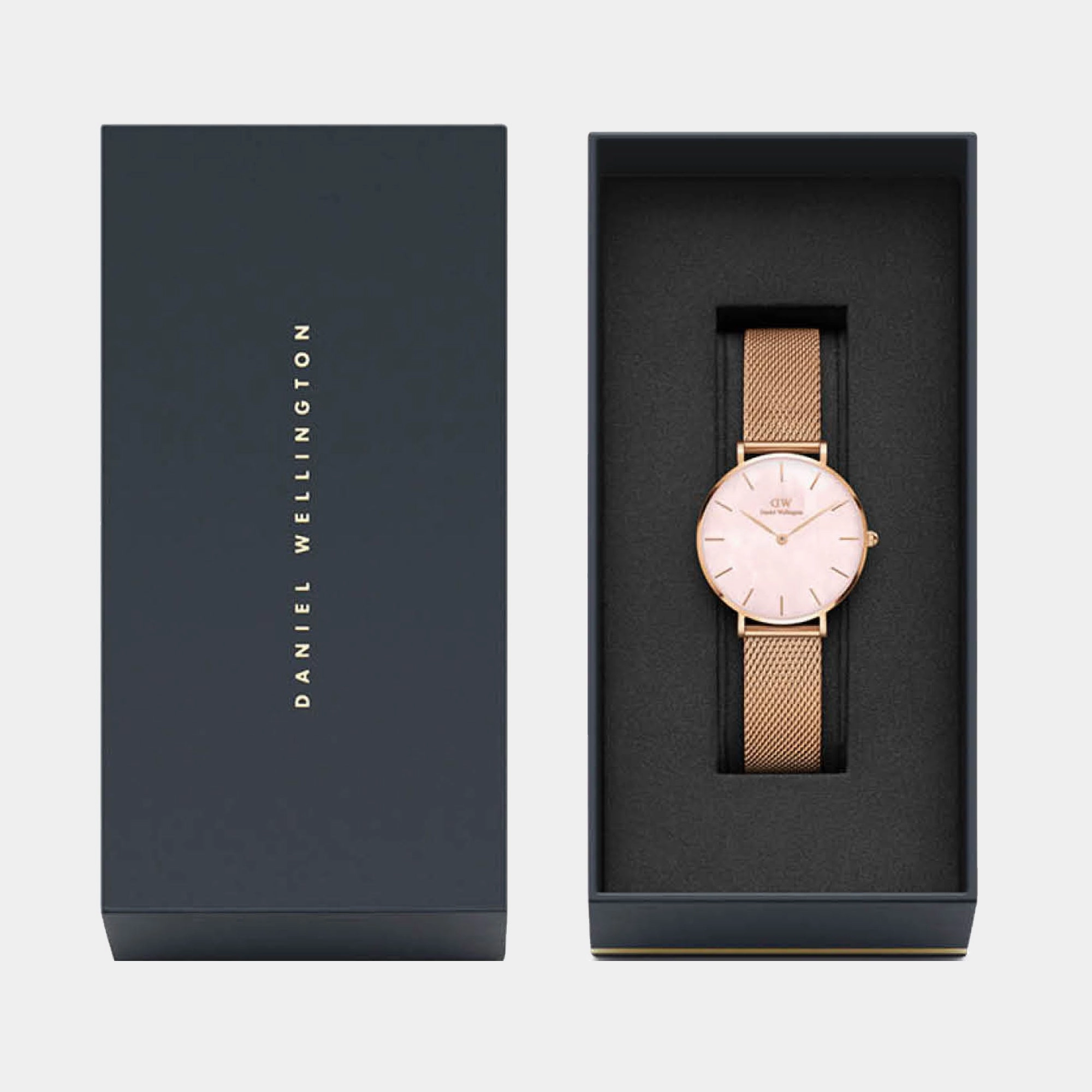 Petite Women's Mother Of Pearl Analog Stainless Steel Watch DW00100516