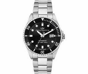 Philip Caribe Diving Men's Automatic Black Watch 