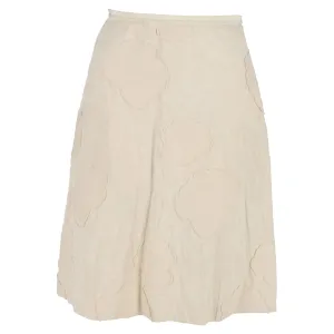 Piazza Sempione Midi Skirt in Cream Cotton