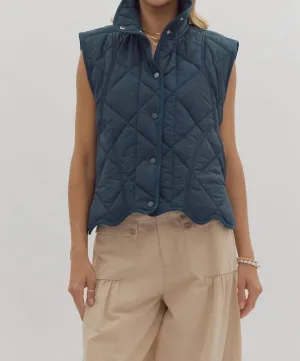 Pine Quilted Vest