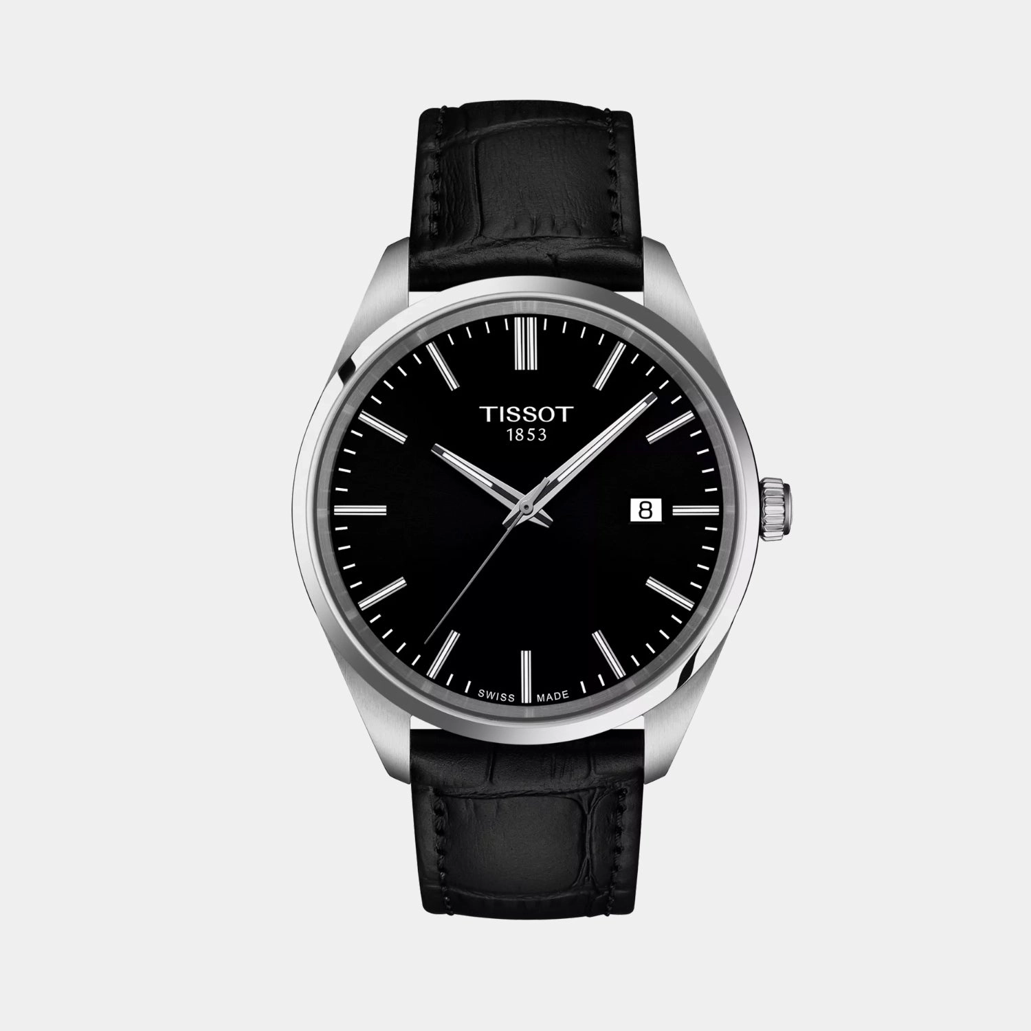 PR 100 Men Quartz Black Dial Analog Leather Watch T1504101605100 budget    watches    watches classic
