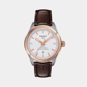 PR 100 Women Quartz Silver Dial Analog Leather Watch T1012512603600 budget    watches    watches classic