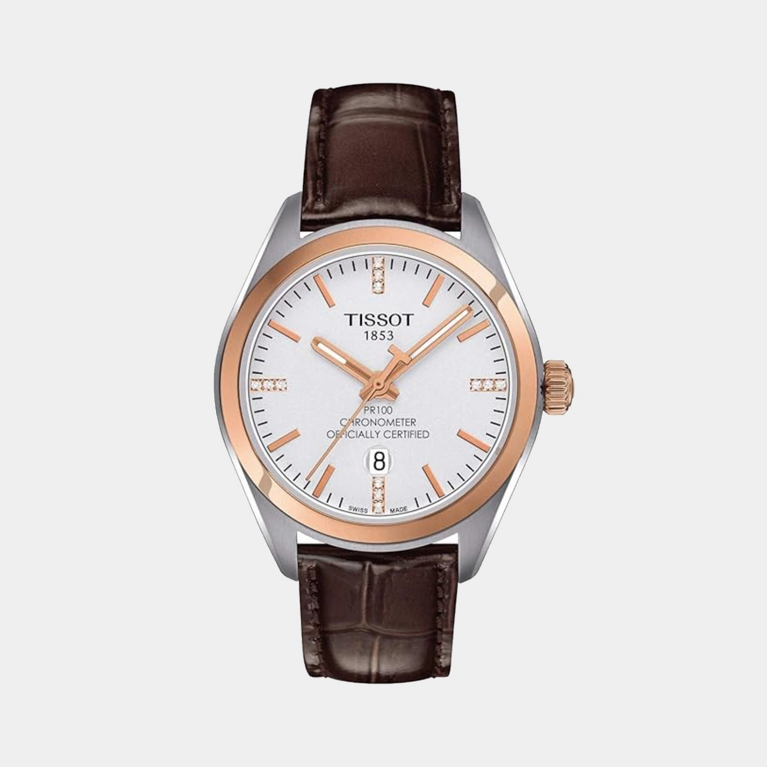 PR 100 Women Quartz Silver Dial Analog Leather Watch T1012512603600 budget    watches    watches classic
