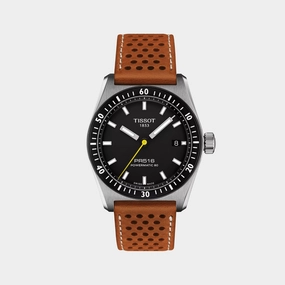 PR 516 Men Automatic Black Dial Analog Leather Watch T1494071605100 budget    watches    watches classic