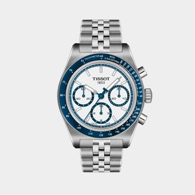 PR 516 Men Automatic White Dial Chronograph Stainless Steel Watch T1494621101100 budget    watches    watches classic