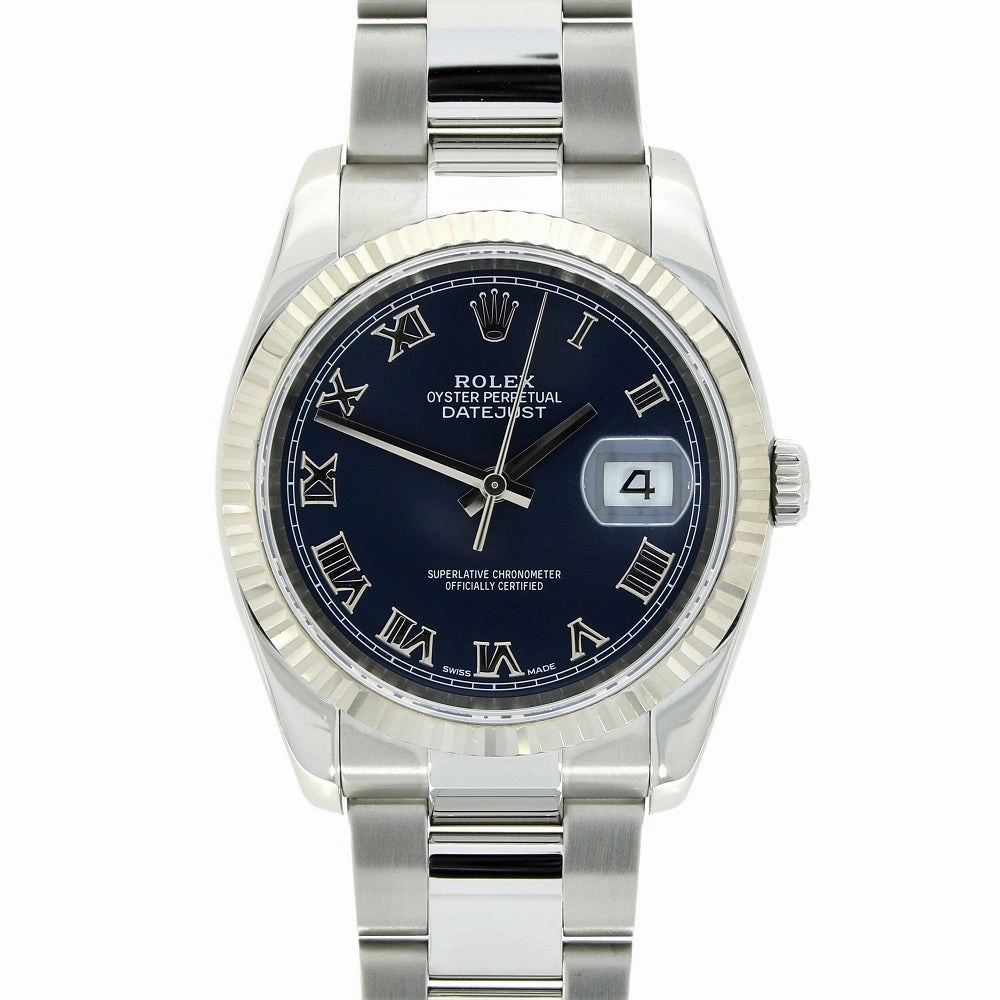 Pre Owned Rolex Oyster Perpetual Datejust 36 Oyster Steel Mens Watch 116234 Papers RW0474 (2006) 
