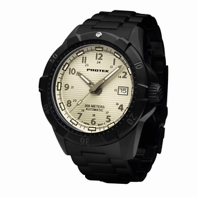 ProTek Men's Automatic Black Case Black Stainless Steel Bracelet Watch | 2217BR 